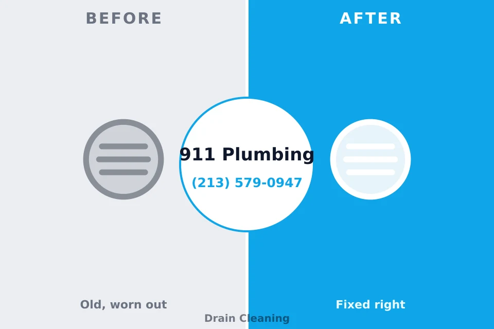 Before and after: plumbing repair Harrisburg, IL